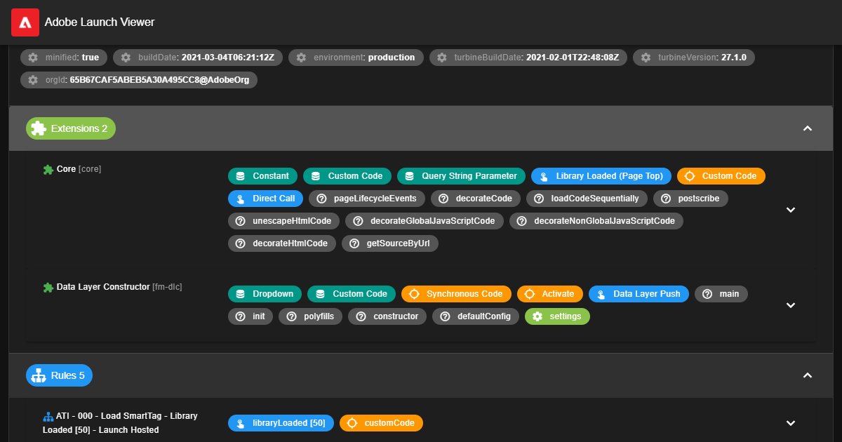 Launch Viewer | Explore any Adobe Launch library